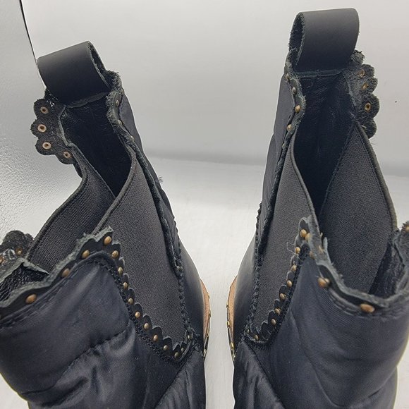 Free People Atlas Puffer Womens 11 Black Chelsea Boots Casual Fashion Party - Picture 11 of 12